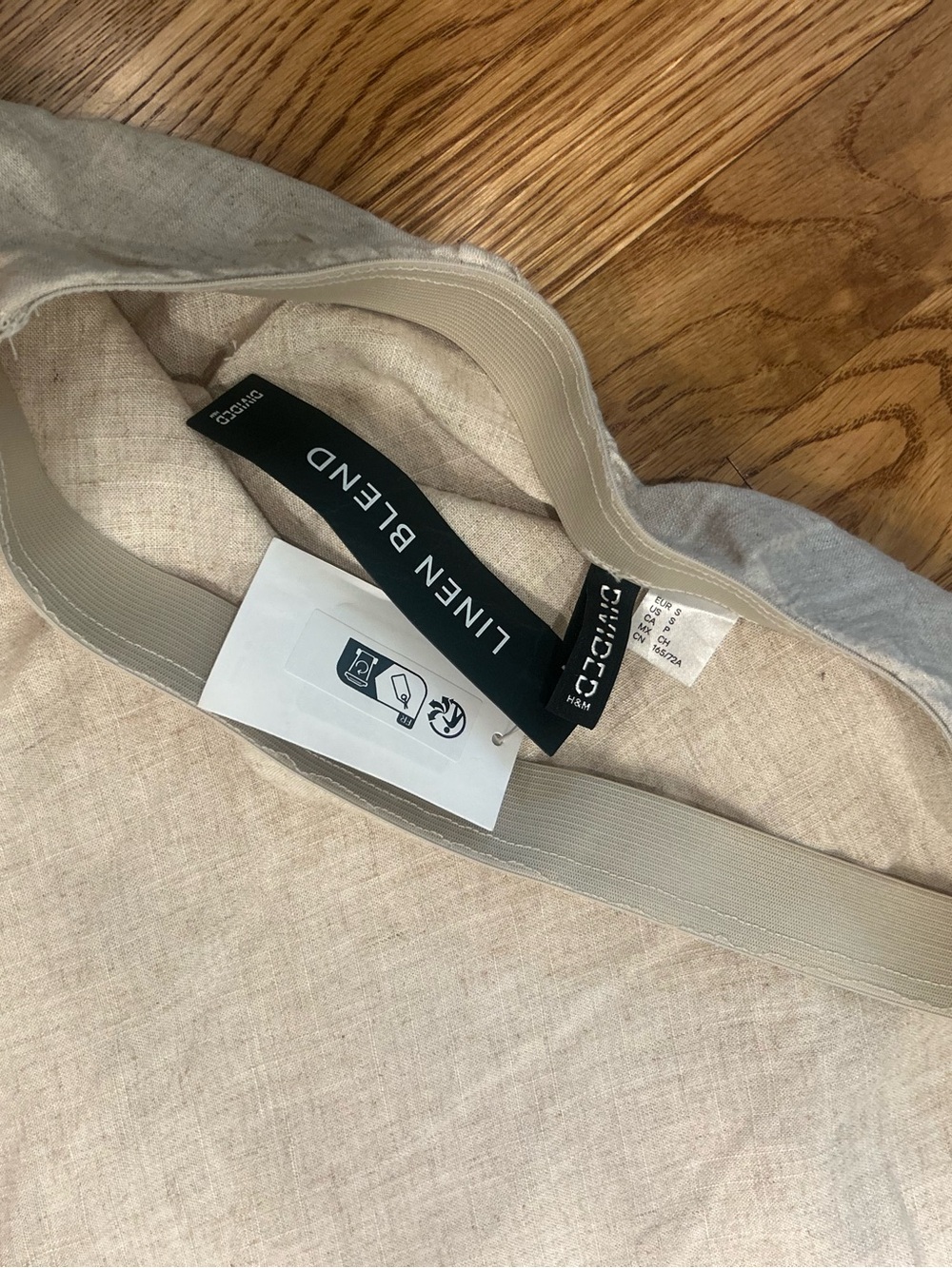 H&M Divided linen blend skirt - Picture 3 of 7